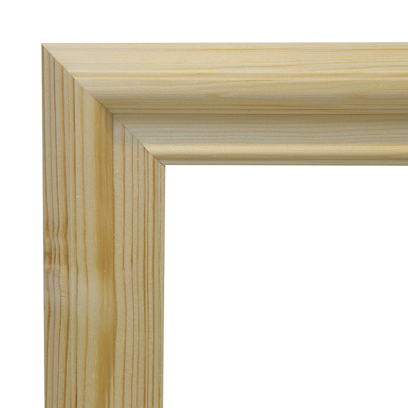 Рама 24х30 см деревянная некрашенная (ширина багета 3,5 см) Т-Е-35-2430