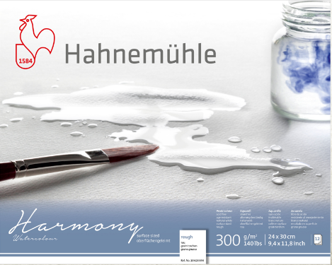 Альбом-склейка для акварели Hahnemuhle "Harmony" 21х29,7 см 300 г 12 л крупное зерно, целлюлоза 100%