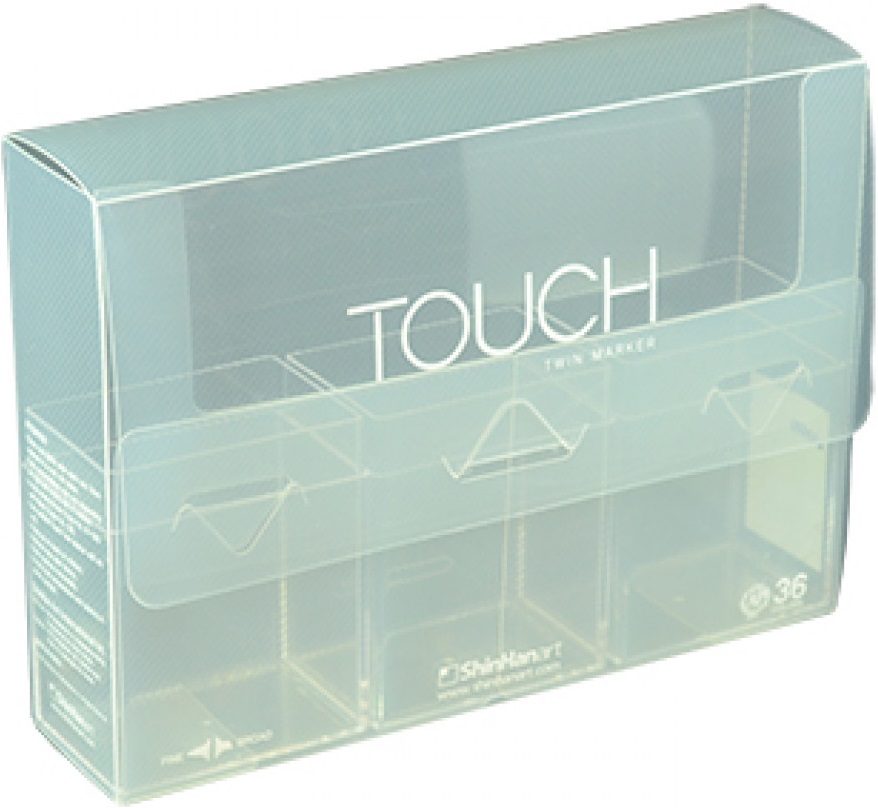 Кейс для маркеров Brush Touch Twin на 36 шт, прозрачный T-2753600