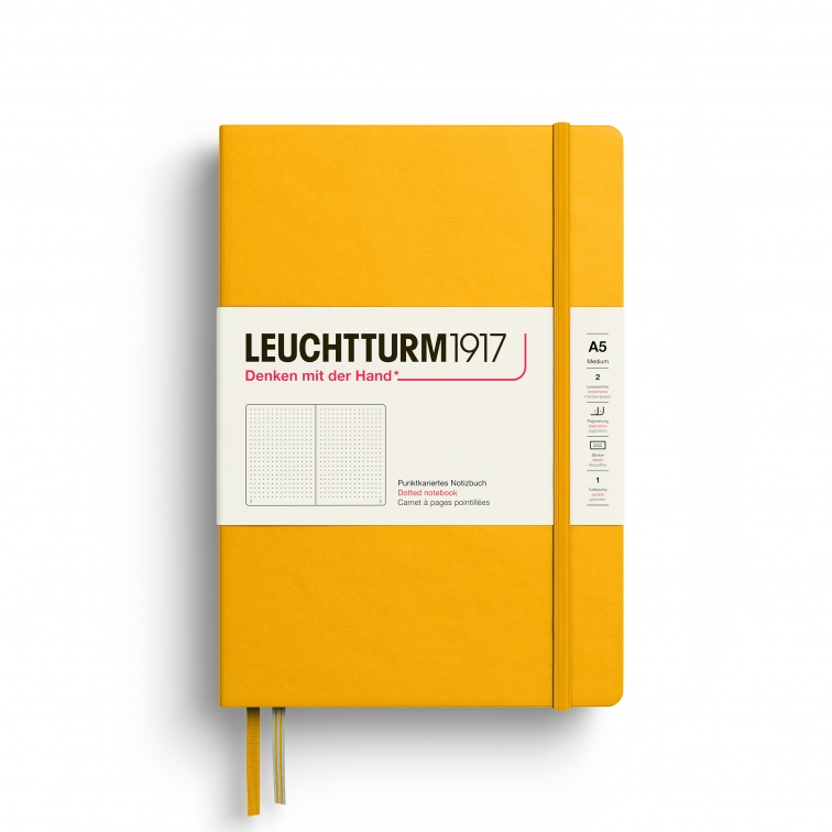 Блокнот в точку Leuchtturm1917 Medium A5 125 л твердая обложка Подсолнух 3987₽