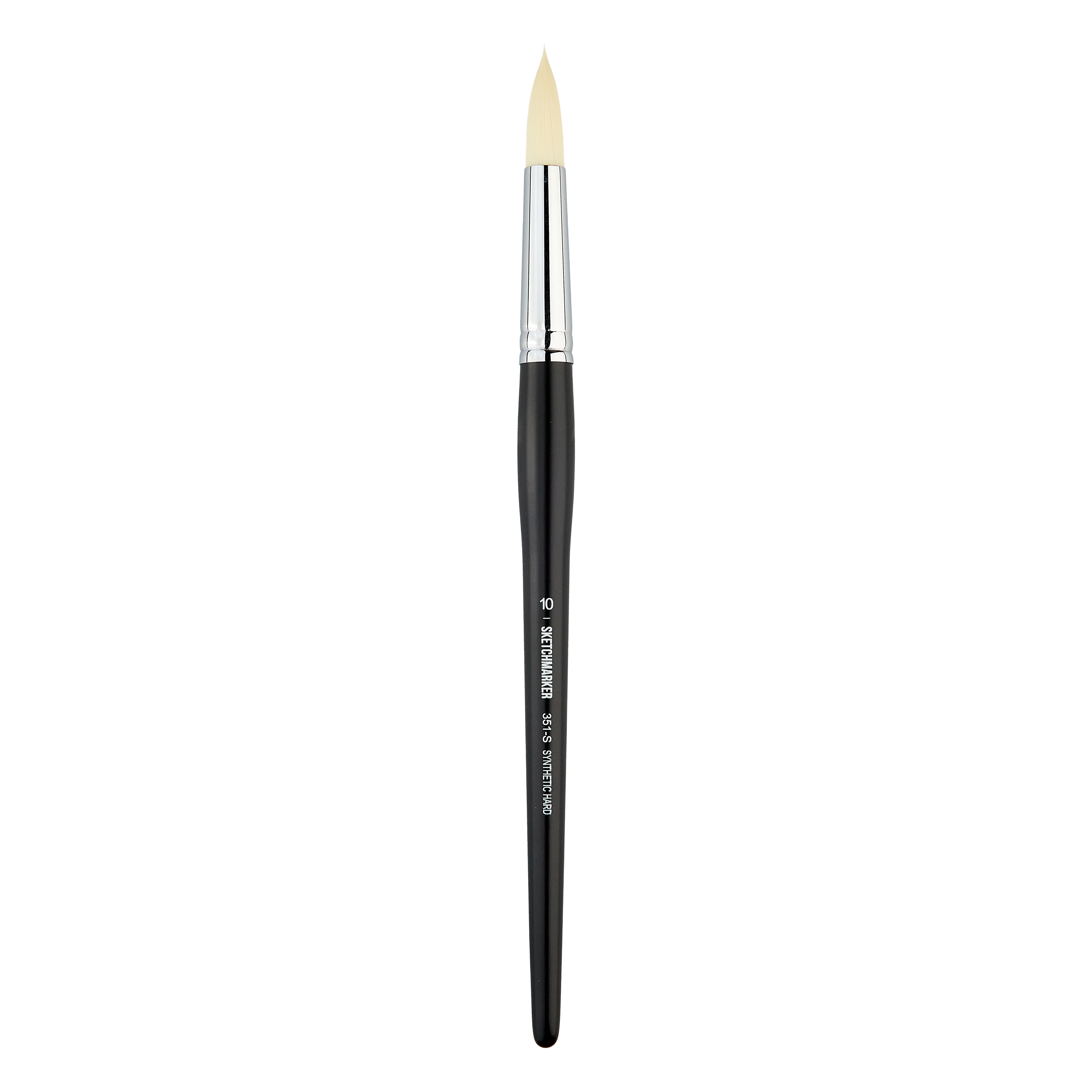Кисть жесткая синтетика №10 круглая Sketchmarker "351" ручка короткая