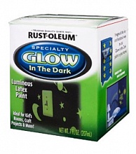 Краска люминисцентная на латексной основе RUST-OLEUM 236 мл (светящаяся в темноте) RO-214945 - фото 1