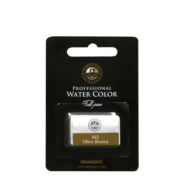 Акварель Mungyo большие кюветы в блистере цвет оливково-коричневый 427₽