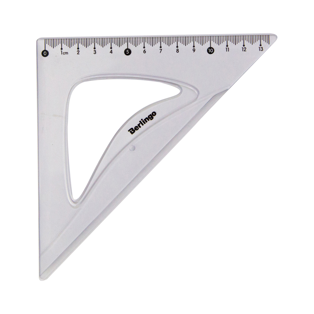 Треугольник Berlingo Spike 13 см 45 пластиковый прозрачный европодвес 110₽