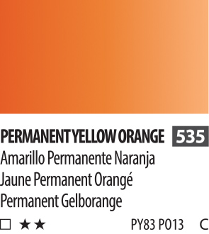 Акварель ShinHanart PWC extra fine 15 мл №535 Желто-оранжевый перманентный