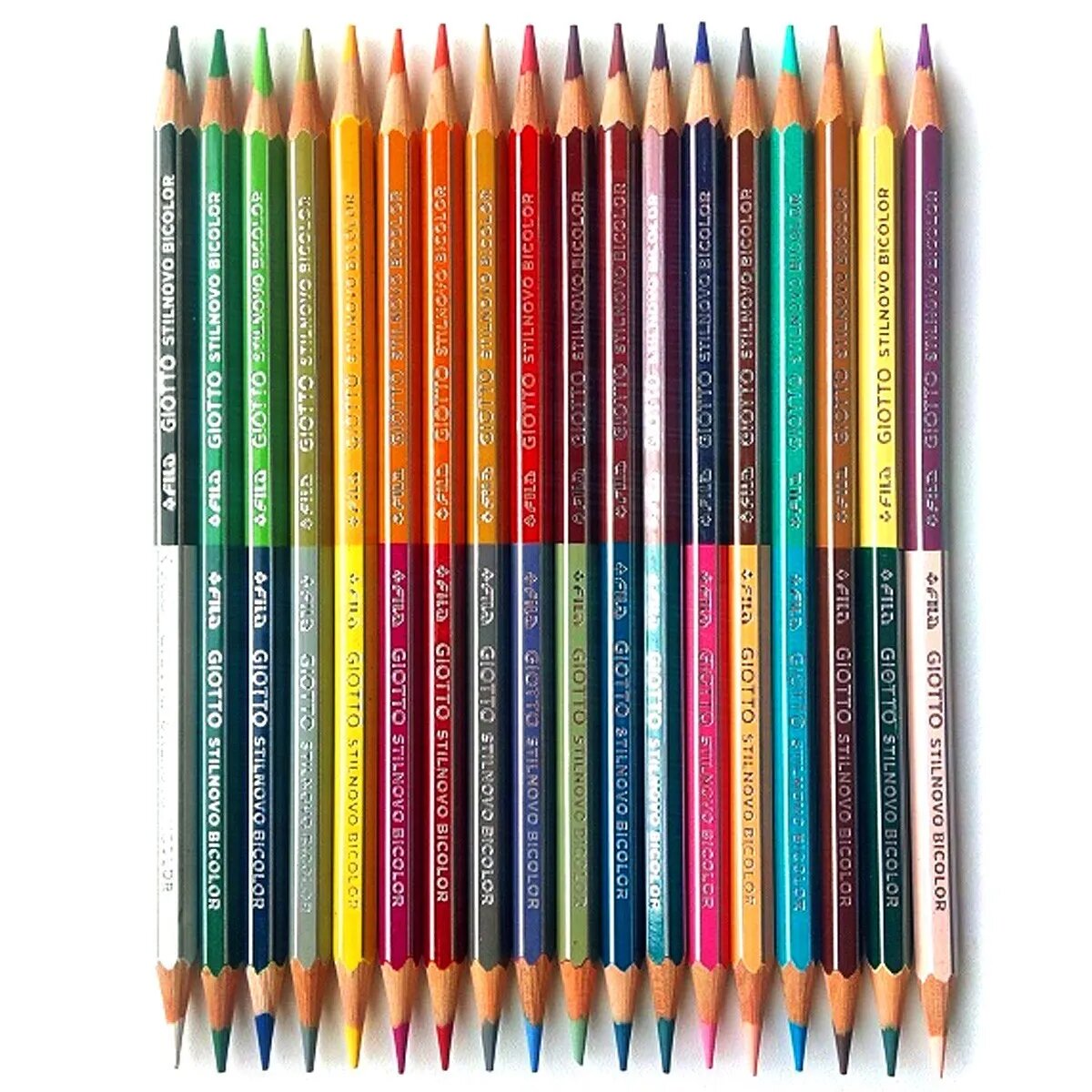 Набор карандашей цветных гексогональных, двусто Fila Giotto 