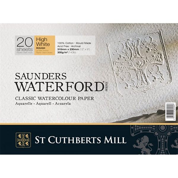 Альбом-склейка для акварели Saunders Waterford, 100% хлопок, 300 гр/м2, разные фактуры SCM-909063 - фото 1