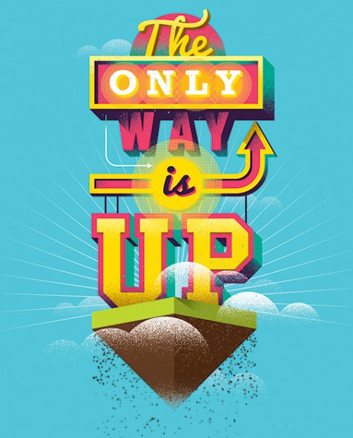 Постер Принт The Only Way Is Up by Михаил Поливанов А2 220MMTHEWAY_A2