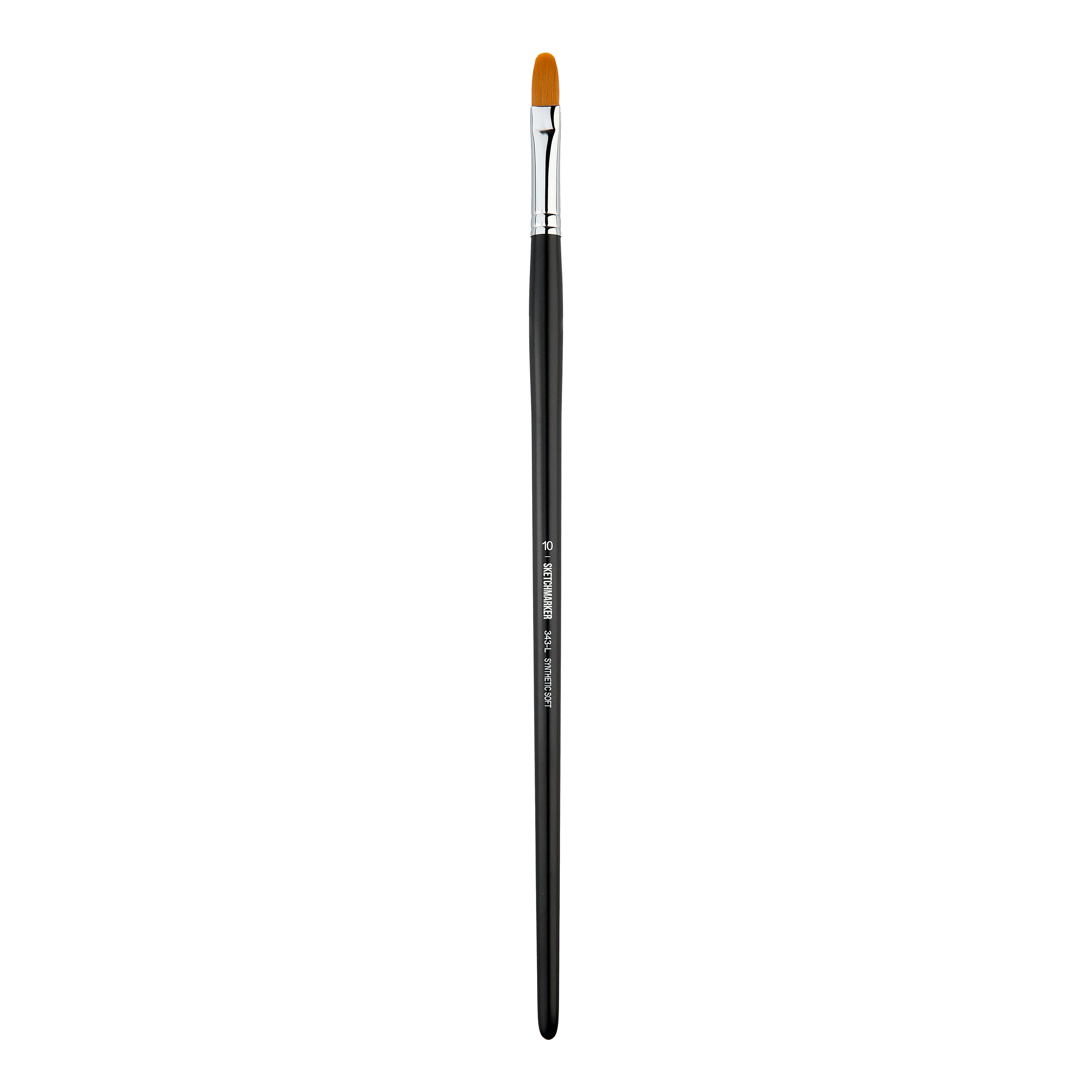 Кисть синтетика мягкая №10 овальная Sketchmarker "343" ручка длинная