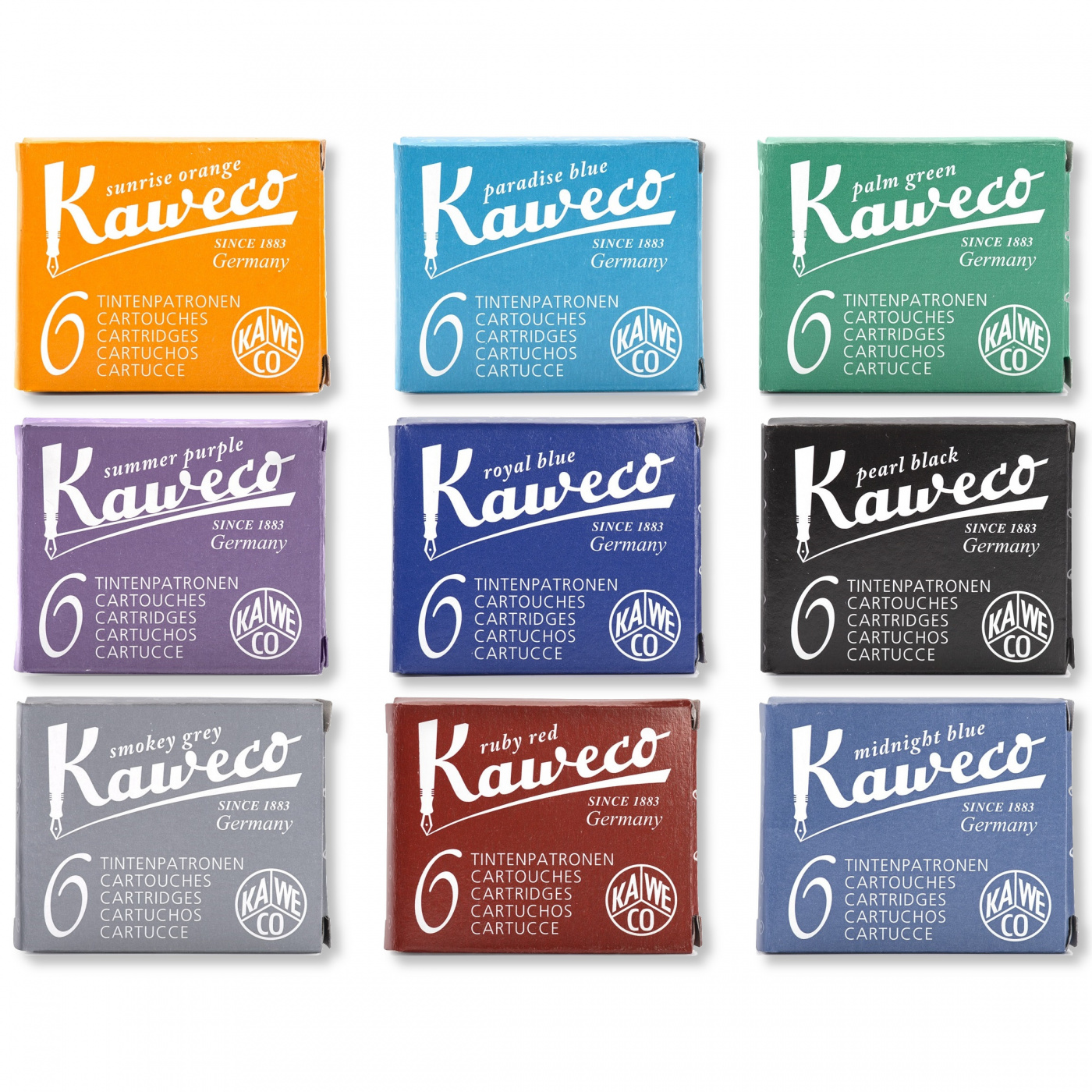 Набор картриджей для перьевых ручек Kaweco 6 шт набор картриджей для перьевых ручек kaweco 6 шт темно синий