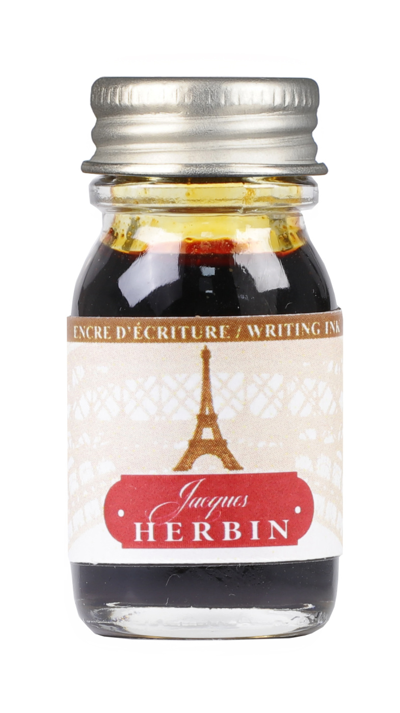 Чернила Herbin в банке 10 мл, Цвета Парижа Tour Eiffel Коричневый Herbin-11842T