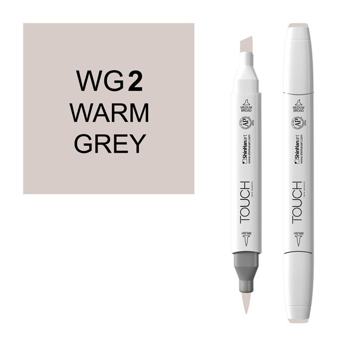 Маркер спиртовой BRUSH Touch Twin цв. WG2 тёплый серый