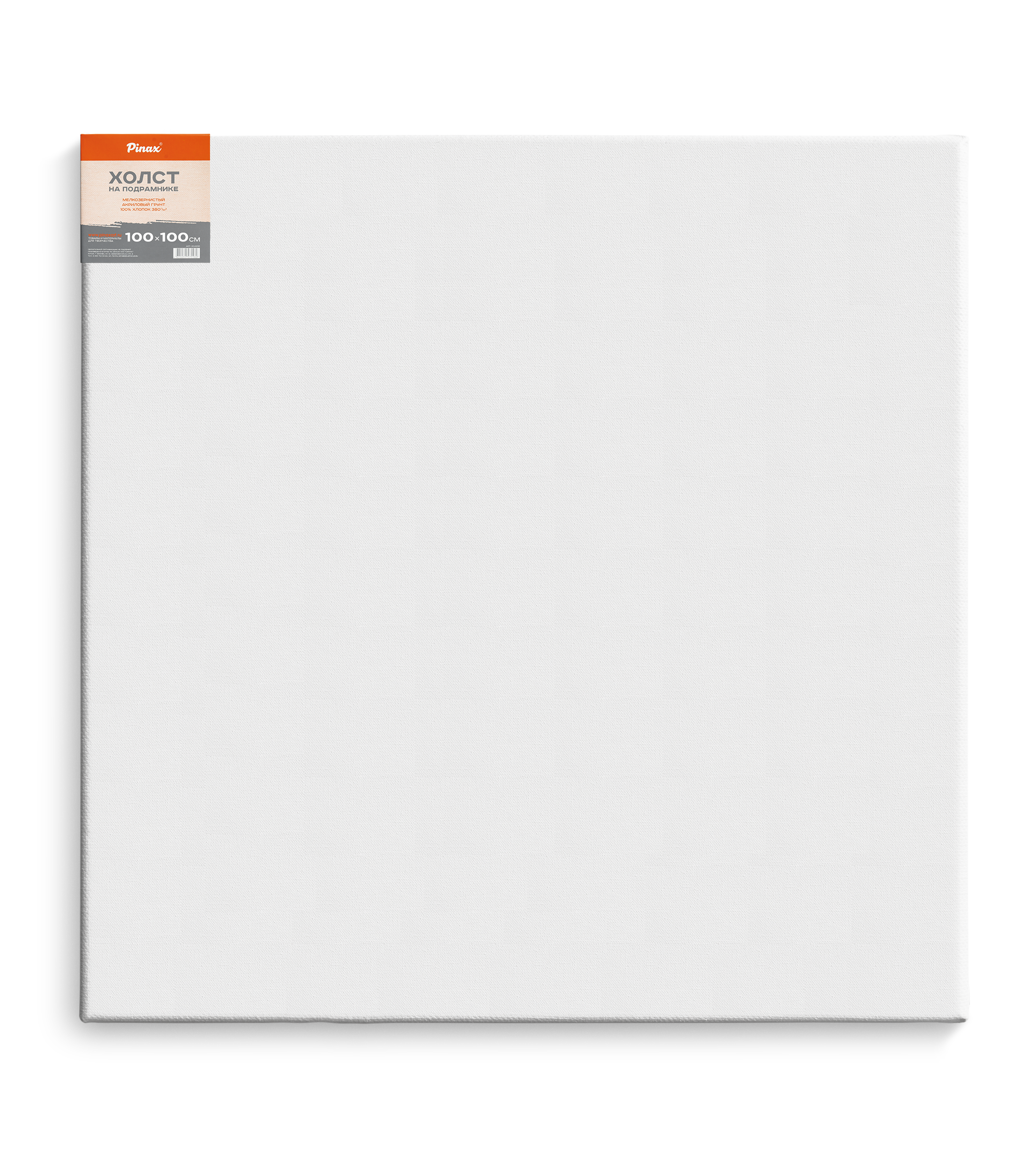 Холст на подрамнике Pinax 100х100 см 380 г 100 хлопок 2725₽