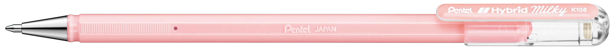 Ручка гелевая Pentel quotHybrid Milky quot 08 мм стержень пастельный розовый 279₽