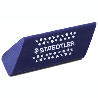 Ластик Staedtler виниловый NORIS 45х25х20 мм трехгранный синий