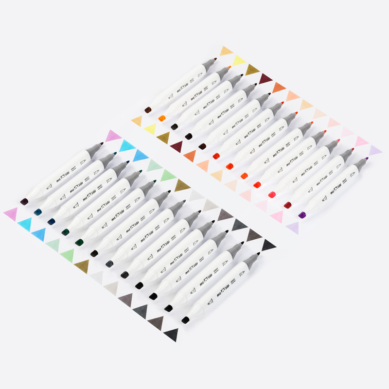 Набор маркеров для скетчинга MESHU 24 цв, пастельные цвета MESHU-MS_38262 - фото 6