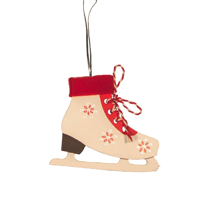 Игрушка Новогодняя IDH Center wood-souvenirs Фигурный конек 120-1 905₽