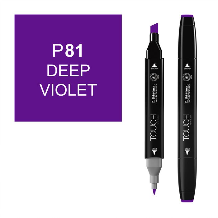 Маркер спиртовой Touch Twin цв. P81 глубокий фиолетовый шампунь silver touch серебристо фиолетовый сила а 71087 500 мл