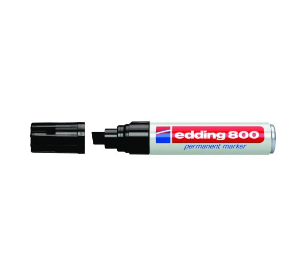 маркер перманентный edding 800 4 12 мм с квадратным наконечником синий Маркер перманентный Edding 