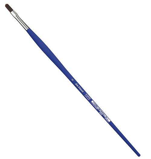 Кисть синтетика №6 овальная Da Vinci 8650 длинная ручка DV-8650-6 - фото 1