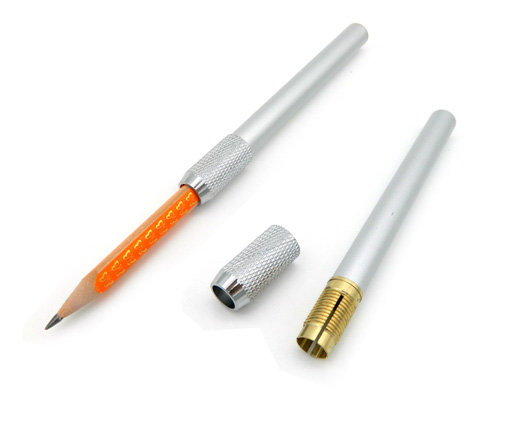 Удлинитель для карандаша, металлический, регулируемый, серебро