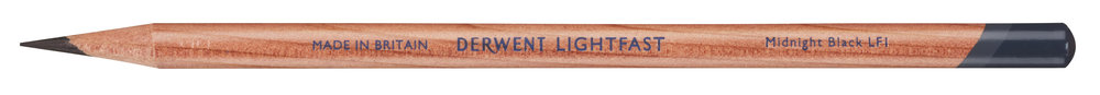 Карандаш масляный Derwent "Lightfast" Полночный черный / Midnight Black (*)
