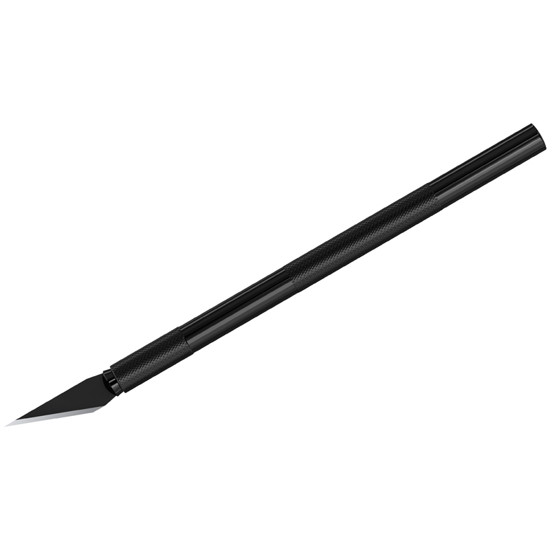 Нож-скальпель канцелярский Berlingo, металлический корпус черного цвета, 5 лезвий в комплекте, европ нож канцелярский 18мм
