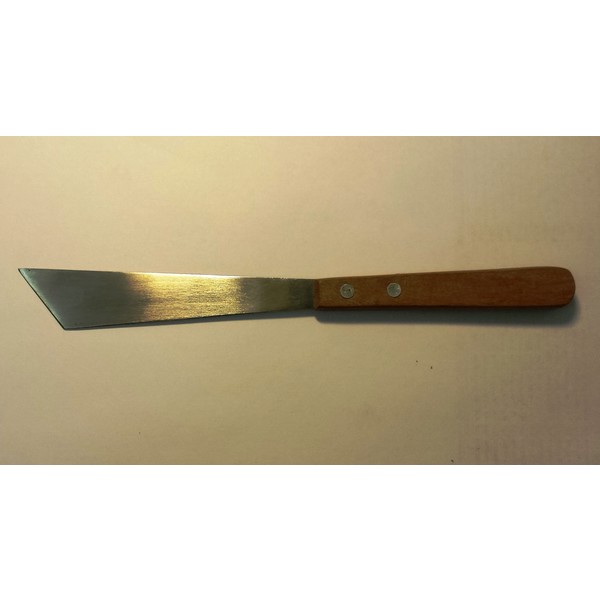 Нож скульптурный односторонний, ручка деревянная, лезвие 12 мм