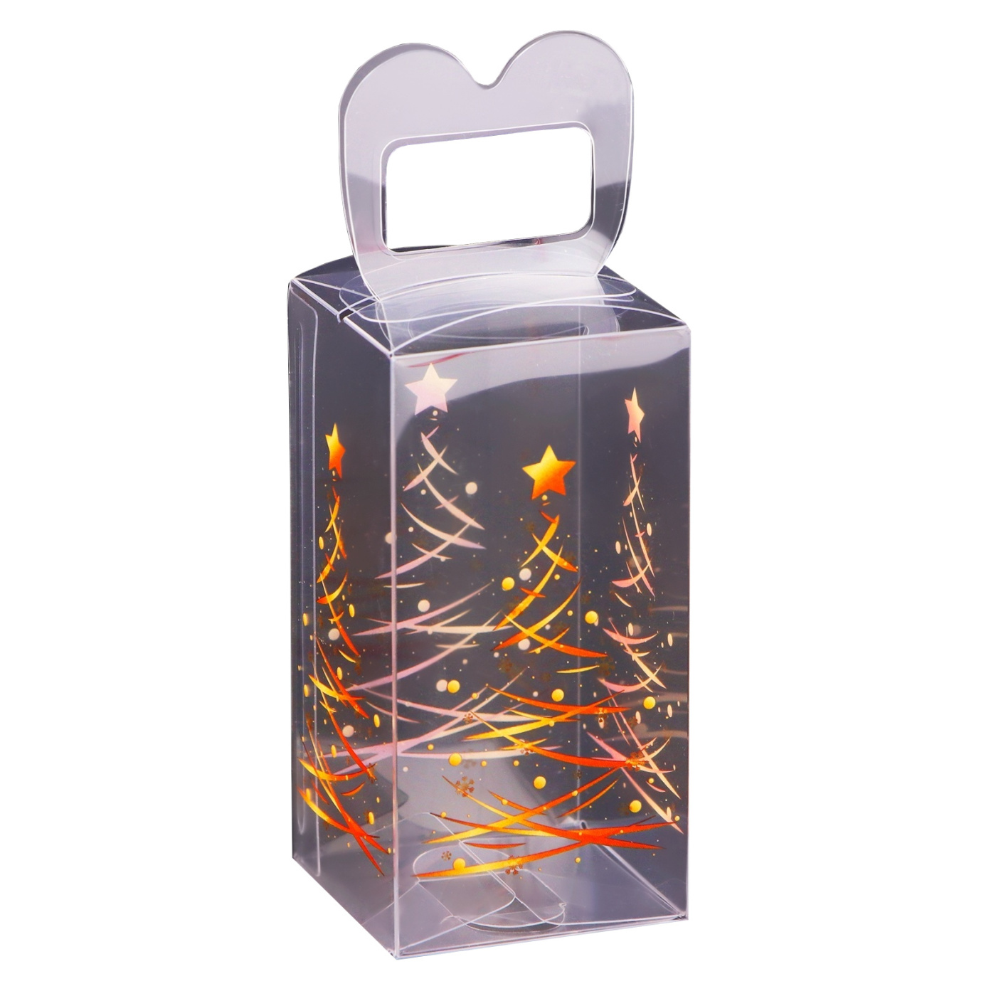 Складная коробка из PVC 4 x 4 x 8 см Ёлочка гори 66₽