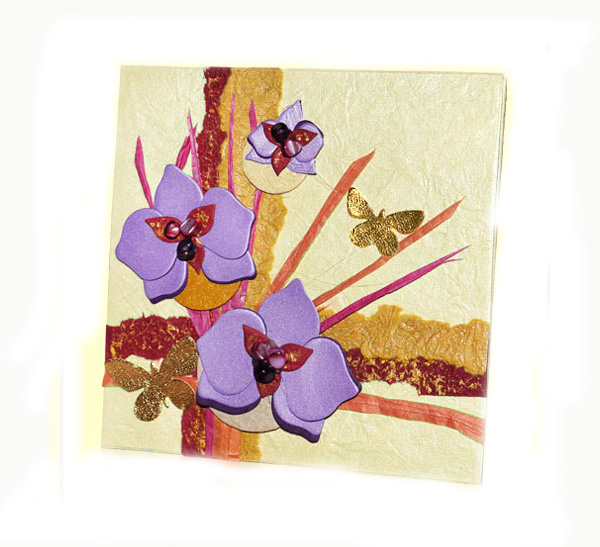 Открытка ручной работы 19,5*12 см 