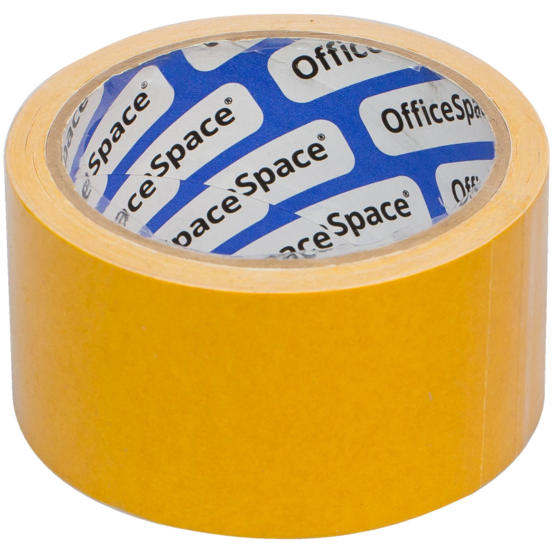 Клейкая лента двусторонняя OfficeSpace, 50 мм*10 м, полипропилен конверт c5 162 229 25шт 80г кому куда силик лента hatber