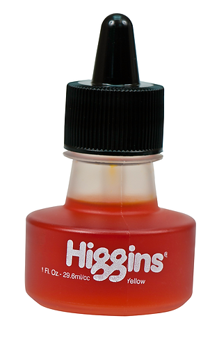 Чернила Higgins Dye-based 29,6 мл, цвет желтый