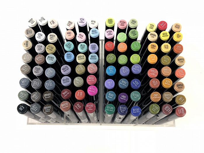 Набор маркеров Sketchmarker Brush 96 Set 4- (96 маркеров в пластиковом кейсе)