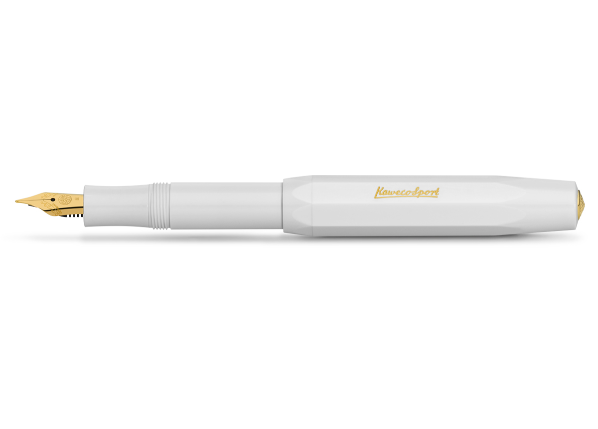 Ручка перьевая Kaweco CLASSIC Sport EF 0,5 мм, корпус белый картриджи для перьевой ручки centropen синий 10 штук