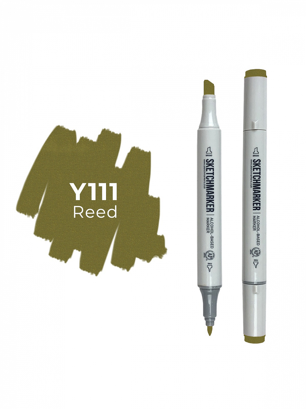 Маркер двухсторонний на спиртовой основе Sketchmarker Цвет Камыш