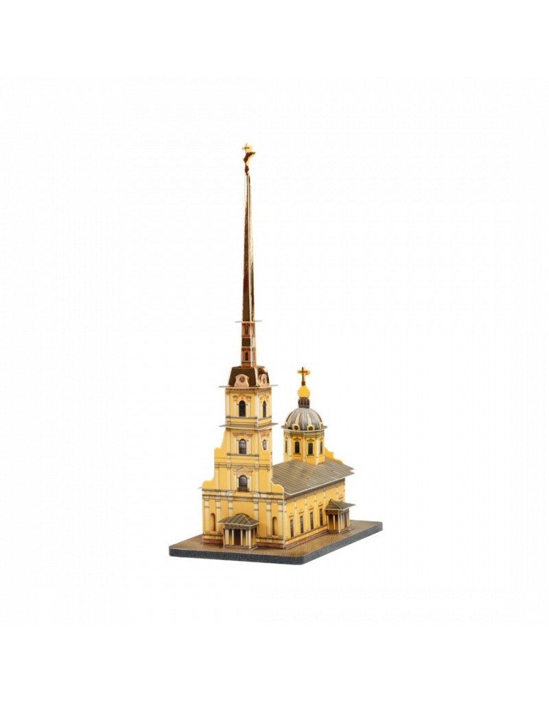Сборная модель из картона Санкт-Петербург на ладони 