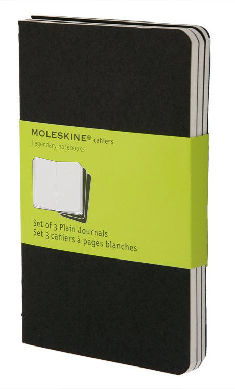 Записная книжка нелинованная Moleskine "Cahier Journal" Pocket 90х140 мм 64 стр черный (3шт)