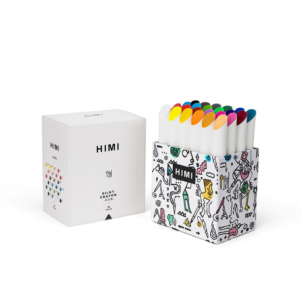 Набор мелков HIMI Silky Crayon 24 цвета