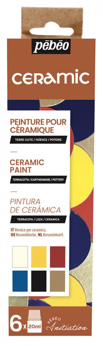 Набор красок по керамике и металлу Pebeo 