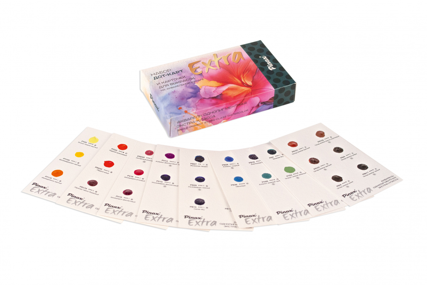 Набор дот-карт акварели Pinax Extra на акварельной бумаге эксмо таро и ритуалы как использовать магию для глубокого чтения карт