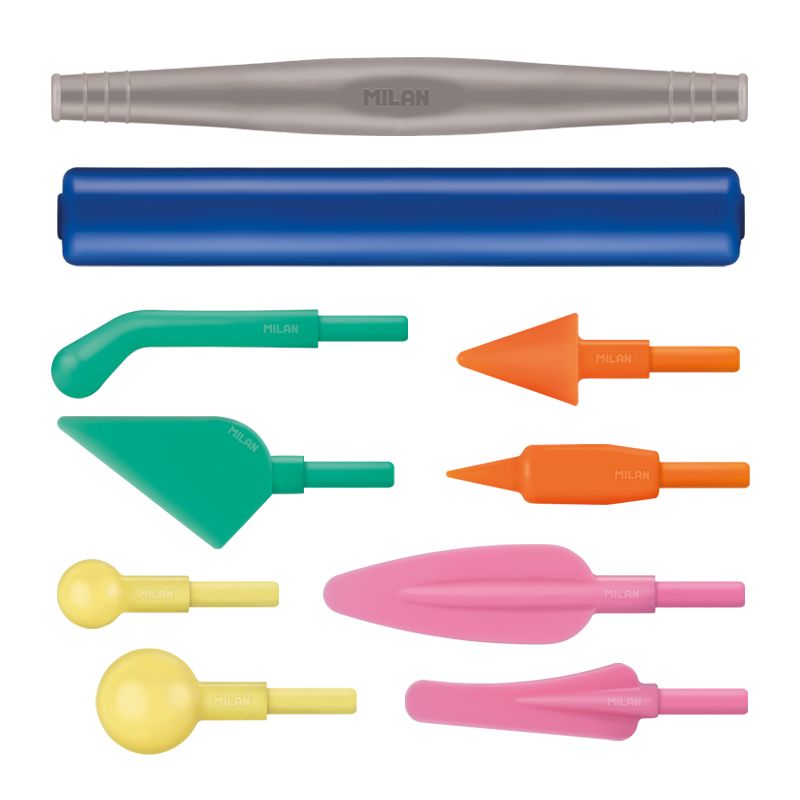 Набор инструментов для лепки MILAN: 2 пластиковых держателя и 8 пластиковых наконечников в блистере M-9194110 - фото 3