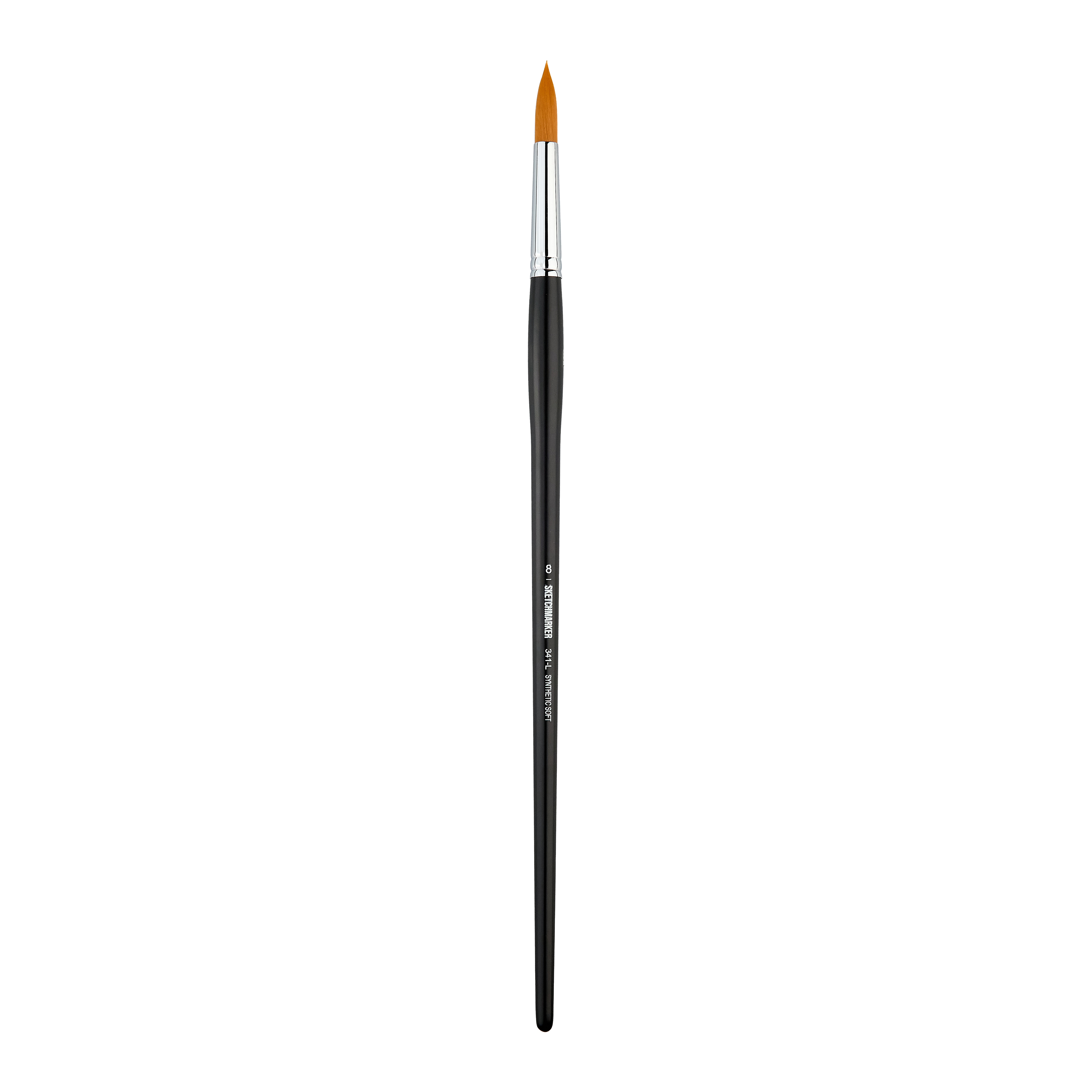 Кисть синтетика мягкая №8 круглая Sketchmarker "341" ручка длинная