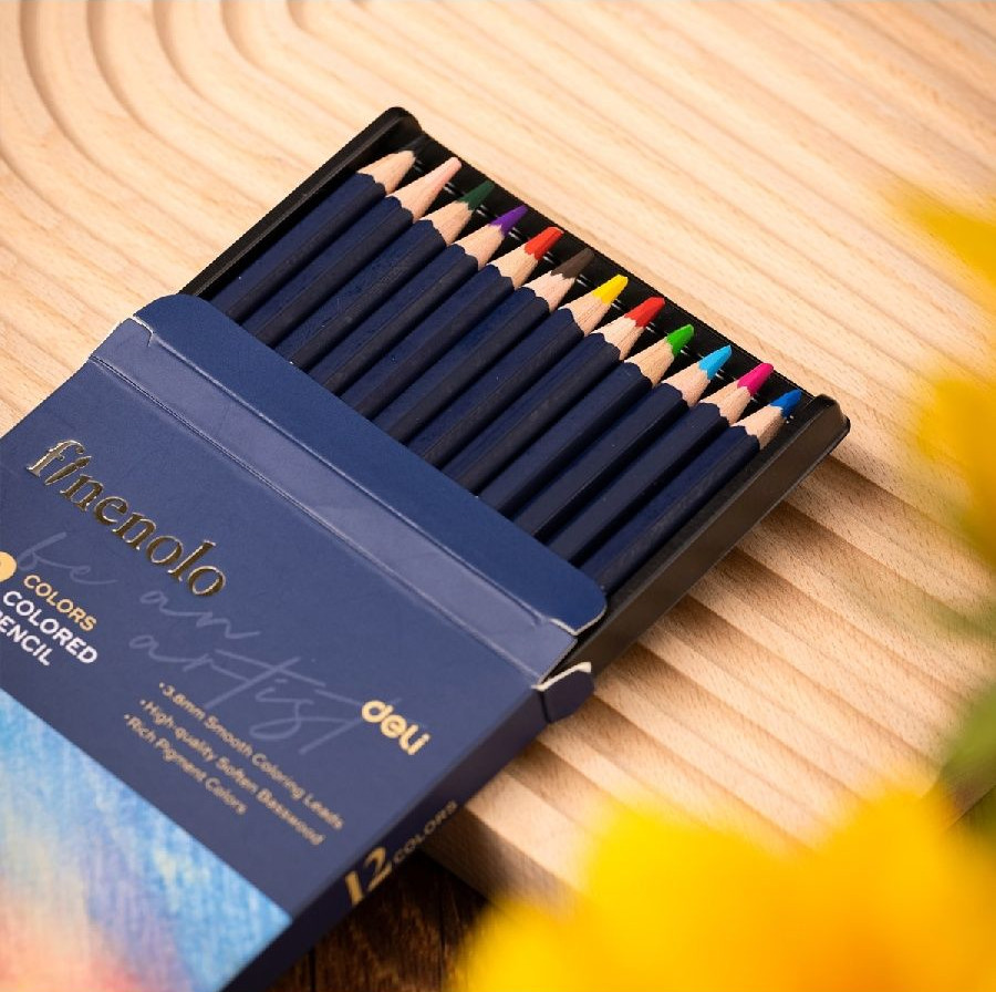 Набор карандашей цветных Finenolo 12 цветов в картонной упаковке Finenolo-C131-12 - фото 5
