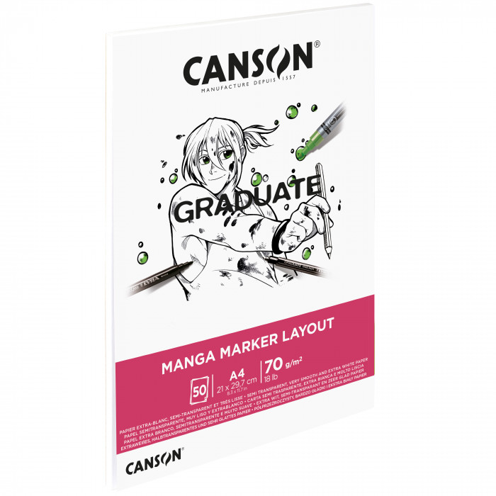 Альбом-склейка для маркеров Canson "Graduate MARKER" A4 50 л 70 г