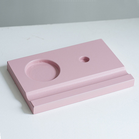 Подставка для чернильницы-непроливайки цвет розовый 857₽