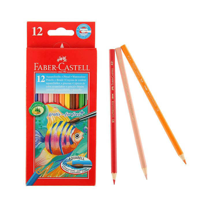 Набор цветных карандашей акварельных Faber-castell \