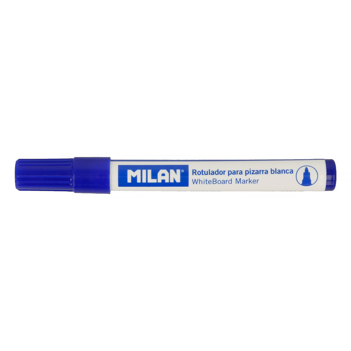 Маркер для магнитных досок Milan 3 мм с круглым наконечником, синий маркер для доски красный daily 2мм закругл hatber