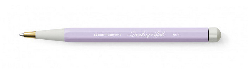 Ручка-роллер Leuchtturm Drehgriffel Nr. 1 сиреневый корпус, чёрные чернила петля для ручки leuchtturm smooth colours сиреневая