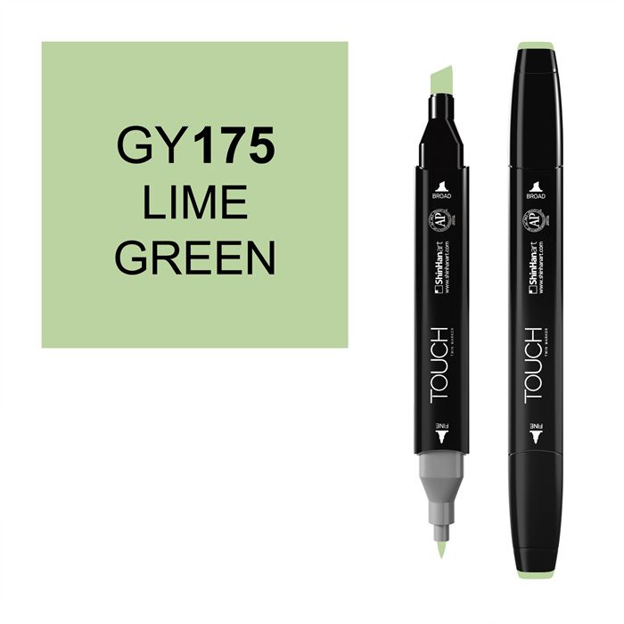 Маркер спиртовой Touch Twin цв. GY175 зелёный лайм