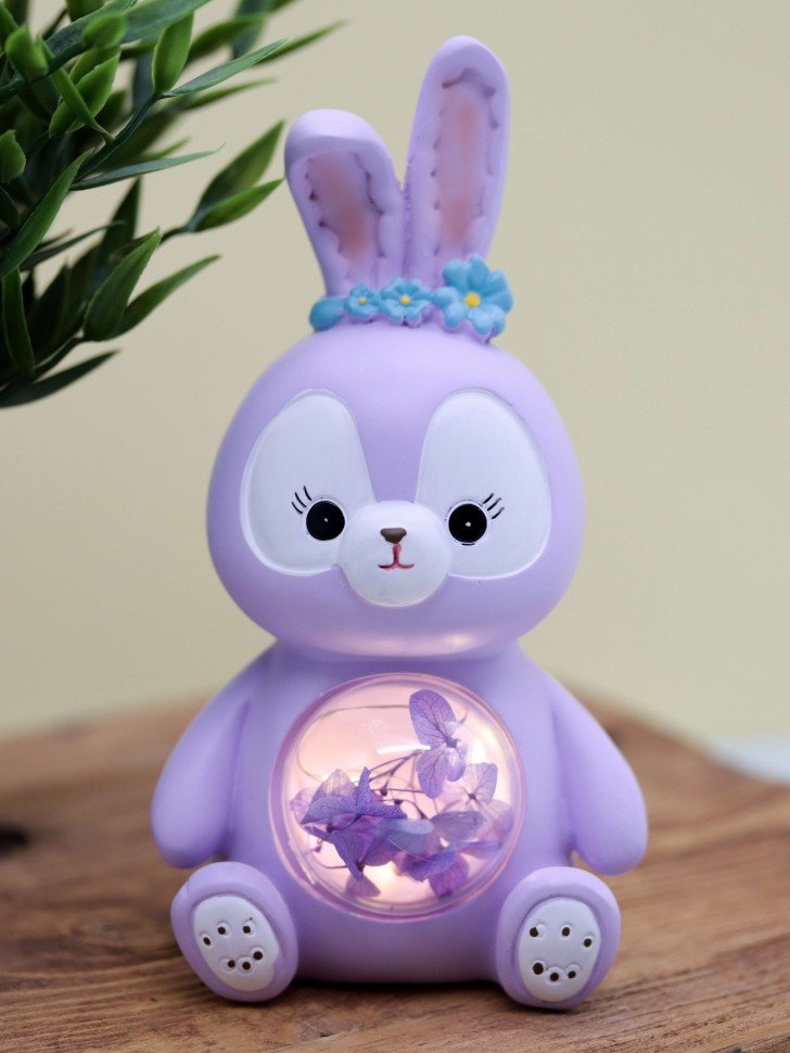  Flower bunny, purple